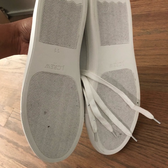 J crew white and leopard print sneaker - Picture 3 of 4